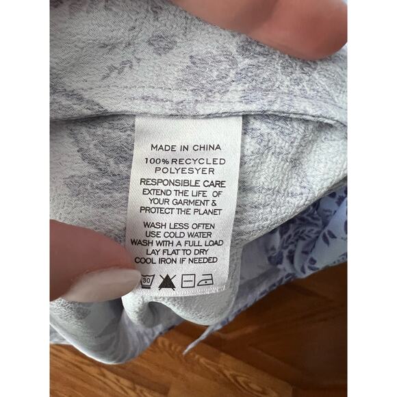 NWT Hill House Women's The Simone Maxi Open Back Dress Lilac Floral Tonal Size L - Picture 8 of 10